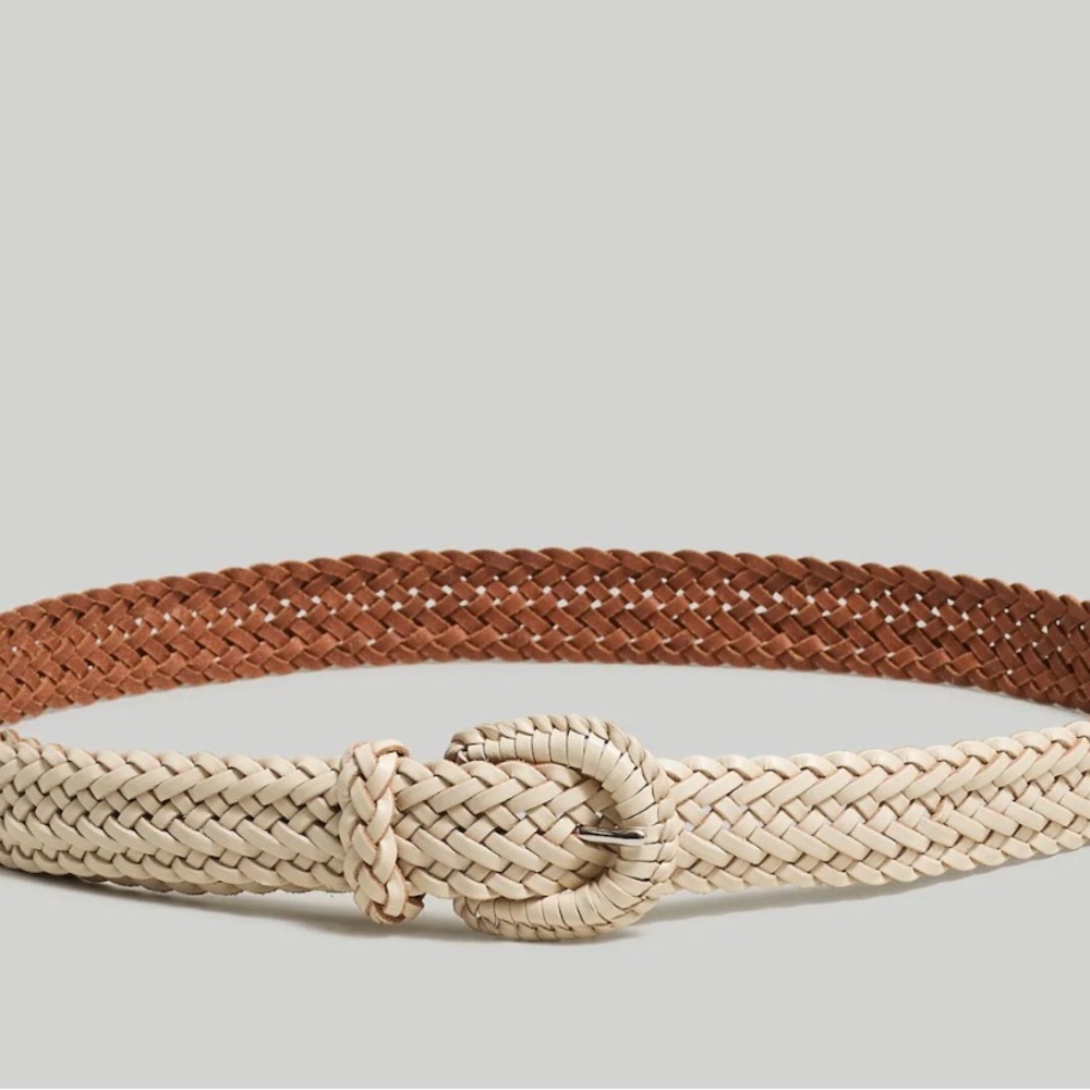 Size XL-XXL Madewell Woven Leather Belt
